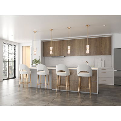 Layla Single Pendant Brushed Brass